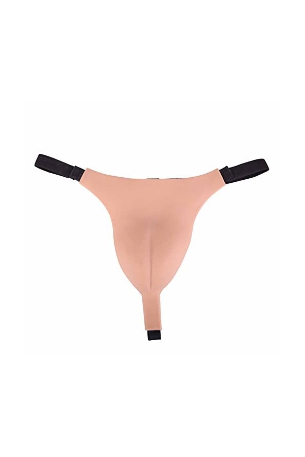 RTIA Culotte en Silicone pour Hommes cachant Gaff Boxer Culotte Chameau Orteil contrôle String pour transgenre Crossdressing 