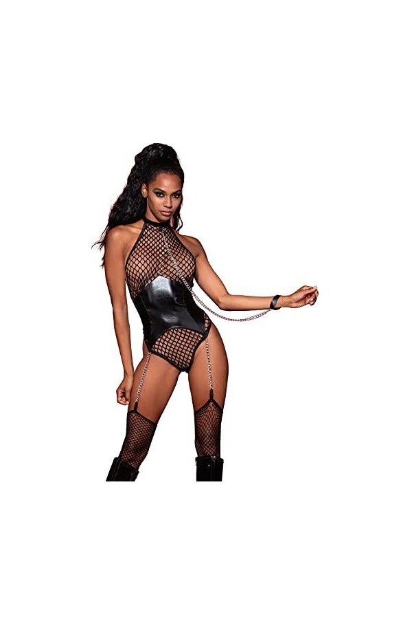 Dreamgirl Body dos nu DR12495, Noir , taille unique