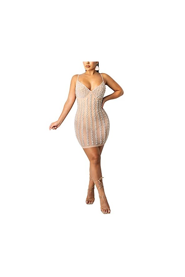 Robe sexy pour femme, Or 18, Taille L