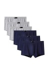 XKUN Boxer Grande Taille Homme 6Pcs Boxeur Mâle Respirant Sexy Confortable Plus Taille L-6Xl-H609,6XL
