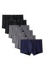 XKUN Boxer Grande Taille Homme 6Pcs Boxeur Mâle Respirant Sexy Confortable Plus Taille L-6Xl-H609,6XL