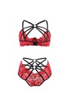 QQQQC Chemises de Nuit Femme Plus la Taille Femme Sexy Lingerie Dentelle Soutien-Gorge Bandage vêtements de Nuit Femmes Costu