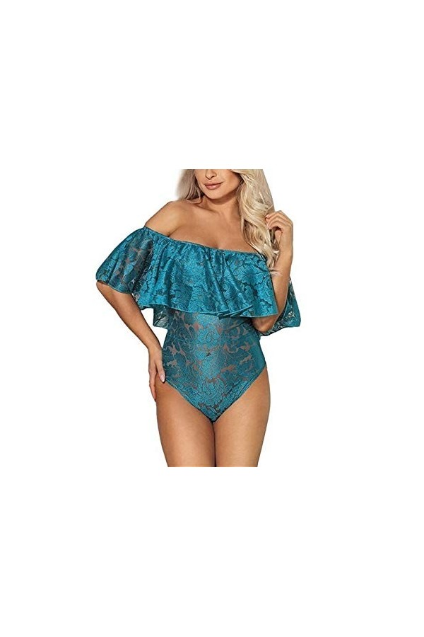 RWRAPS Body à Une épaule de Grande Taille pour Dames, Collants de sous-vêtements Sexy et Confortables pour Femmes sous-vêteme