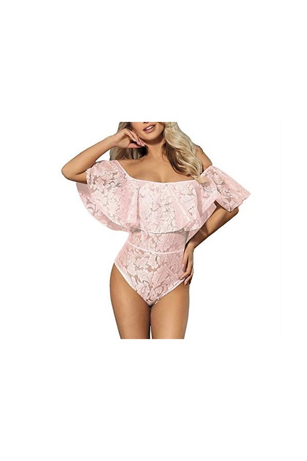 RWRAPS Body à Une épaule de Grande Taille pour Dames, Collants de sous-vêtements Sexy et Confortables pour Femmes sous-vêteme