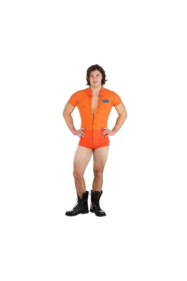 Sexy Orange Prisoner Mens Fancy Dress Costume | Sexy Fancy Dress Costumes Small