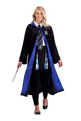 Plus Size Deluxe Harry Potter Ravenclaw Robe for Adults, Ravenclaw Fancy Dress Costume for Wizard Cosplay & Halloween 5X