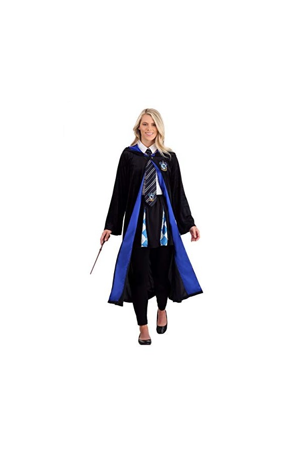 Plus Size Deluxe Harry Potter Ravenclaw Robe for Adults, Ravenclaw Fancy Dress Costume for Wizard Cosplay & Halloween 5X