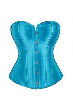 frawirshau Corsets pour femme - Corset sexy - Grande taille - Noir, Bleu marine, 4X-Large