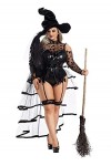 Party King Starstruck Bustle Witch Femme Grande Taille, noir, 4X