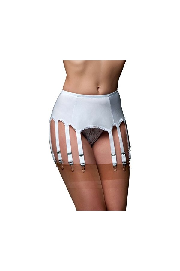 premier lingerie - Jarretières - Femme X-Large - Noir - [M] Taille 81/86 cm 