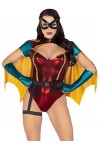 Leg Avenue Costume dHalloween sensuel 5 pièces avec cape et gants, taille M