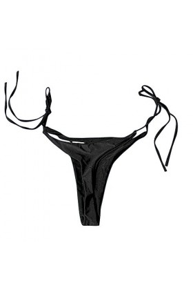 Sunenjoy Bas de Maillot de Bain Femme Sexy String Tanga Bikini Tissent Culotte Femmes Shorts Maillots de Bain Swim Brésilien 