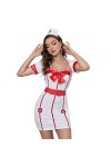 MOLUCI Femmes Sexy Lingerie Ensemble Infirmière Uniforme Costume Coquine Robe Chambre Lune De Miel Cosplay Roleplay Halloween