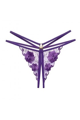 Dasongff String Femme Sexy Chic Ficelle Culotte Sexy Femme Érotique Ouverte Slips Dentelle Taille Basse Tanga Sexy A Dentelle