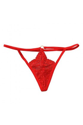 VPbao Dentelle Taille Basse String Femme Érotique Ficelle 4Pcs Aléatoire