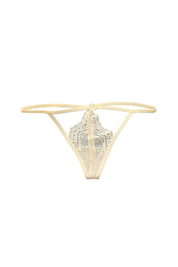 VPbao Dentelle Taille Basse String Femme Érotique Ficelle 4Pcs Aléatoire