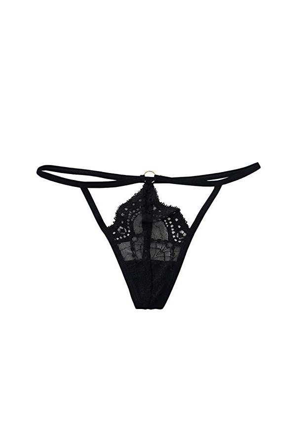 VPbao Dentelle Taille Basse String Femme Érotique Ficelle 4Pcs Aléatoire
