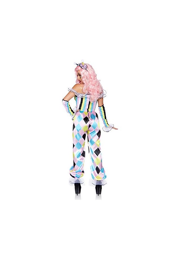 Leg Avenue Pretty Parisian Clown Adult Sized Costumes, Multicolore, L EUR 44-46 Femme