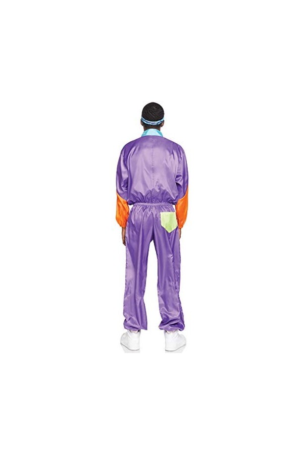 Leg Avenue Totally Awesome 80s Ski Suit Adult Sized Costumes, Multicolore, Multicolor Homme