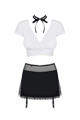 Obsessive Disfraz DE SECRETARIA Ensemble de Costume, Negro Negro , Estandar Femme