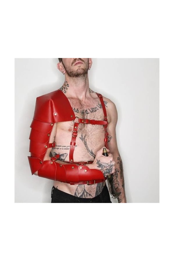 Vêtements de Bondage pour hommes, bras unique, Punk, Corset, ceinture, Lingerie Sexy, accessoires pour le corps, jeu de rôle
