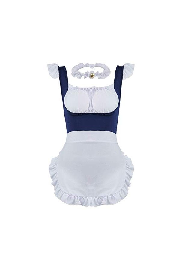 RWRAPS sous-vêtements créatifs Costume Sexy sous-vêtements Transparents pour Femme de Chambre, Pyjama en Dentelle pour Femme 