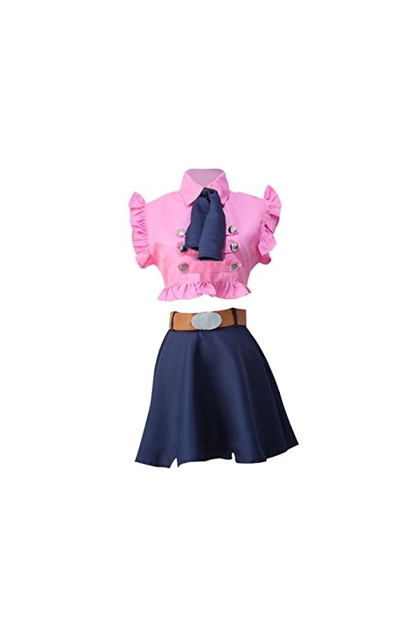 WangYouMan The Seven Deadly Sins Elizabeth Liones Costume uniforme sur mesure Taille M