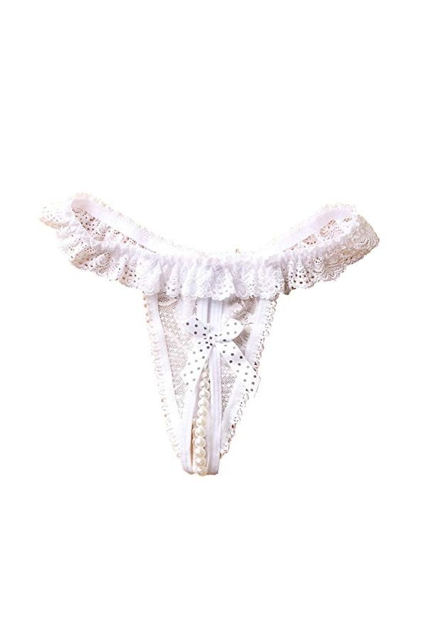 ppactvo String Femme Sexy Tanga String Dentelle pour Femme String Ouvert À lentrejambe Pyjama Femme Sexy Body Femme Sexy Cul