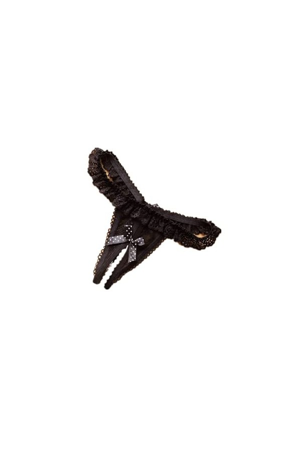 ppactvo String Femme Sexy Tanga String Dentelle pour Femme String Ouvert À lentrejambe Pyjama Femme Sexy Body Femme Sexy Cul