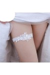 Jarretière de Mariage Dentelle Jambe Anneau Blanc Sexy Jarretelles Cuisse Anneau Jambe Garte Cadeau pour Femme Femme Femme ma