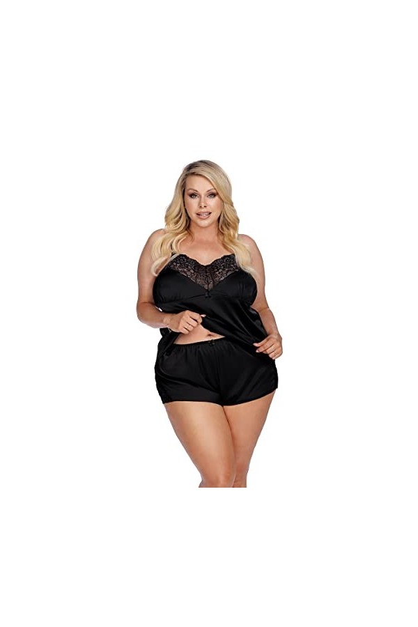 Ensemble Caraco et Short Laura - Anaïs Noir, 3XL,4XL 