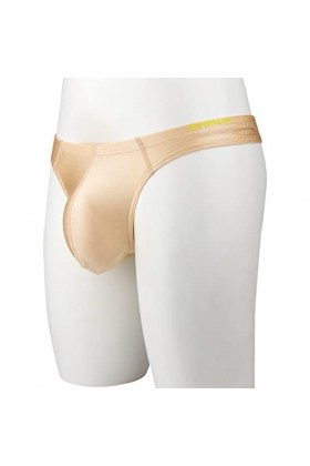 ZUOLAIYIN String Sexy pour Homme avec Grande Poche - Dos en T - Taille M L XL XXL, Lot de 3 - Noir/Vert/Abricot, XXL