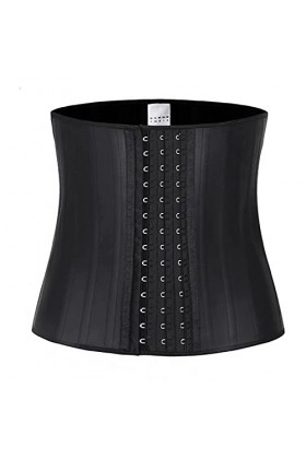 DFKE Femmes Corset Courte Torso Torse Taille Corset pour la Perte de Poids sous-Bulletin Color : Black, Size : Small 