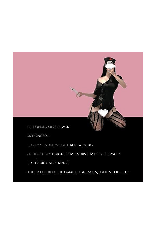 CRYPIN Costume Sexy Costumes érotiques Cosplay Costumes pour Femmes Cosplay Sexy Cosplay Femmes Costume Femme de Chambre Cost