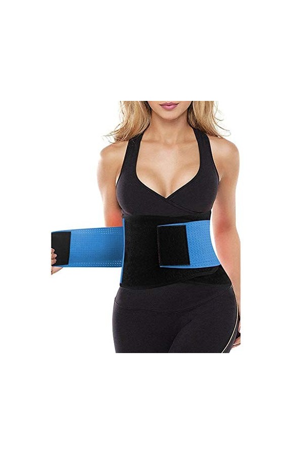 DSFEOIGY Néoprène ceinture de sueur taille formateur entraînement tondeuse corps Shaper perte de poids exercice minceur ceint
