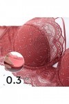 Ensemble de lingerie sexy Taille Soutiens-gorge en dentelle et ensembles de culottes pour femmes Broderie fine Push Up Ensemb