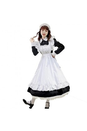 yiouyisheng Costume sexy pour femme de chambre - Costume de femme de chambre française - Robe Kawaii sexy - Costume de cospla