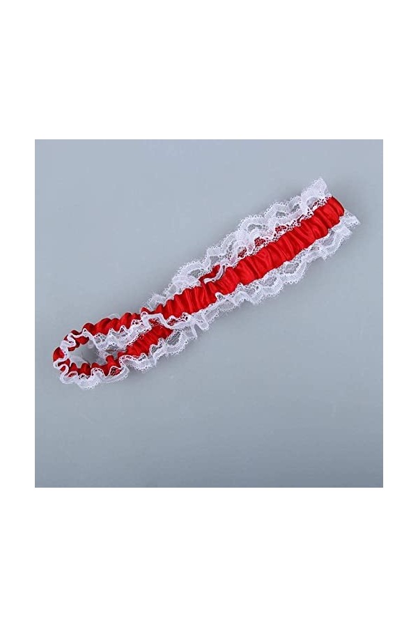 BAtlam Jarretière personnalisée, Accessoires de Mariage Nuptiale jarretière-Crimson_Taille Unique, Cadeaux de Mariage pour ja