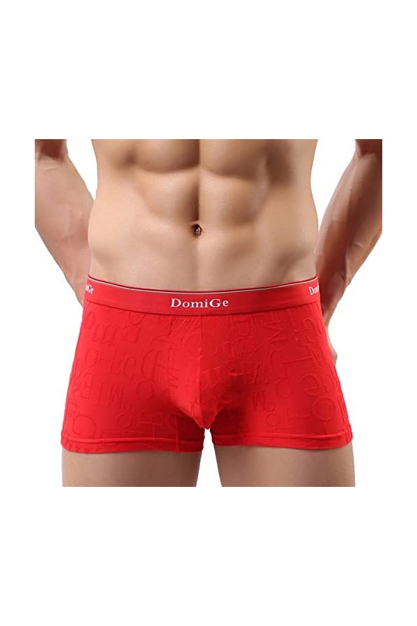 LCHYG Mens Soft Bamboo Fiber Underwear, Plus Size Breathable Travel Boxer Briefs Panties,Boxed,Cobalt Blue,M