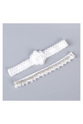 Robe de mariée mariée jarretière ceinture boucle de jambe en dentelle pour femme élastique boucle de cuisse fleur sexy coule