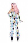 Leg Avenue Pretty Parisian Clown Adult Sized Costumes, Multicolore, S EUR 36-38 Femme