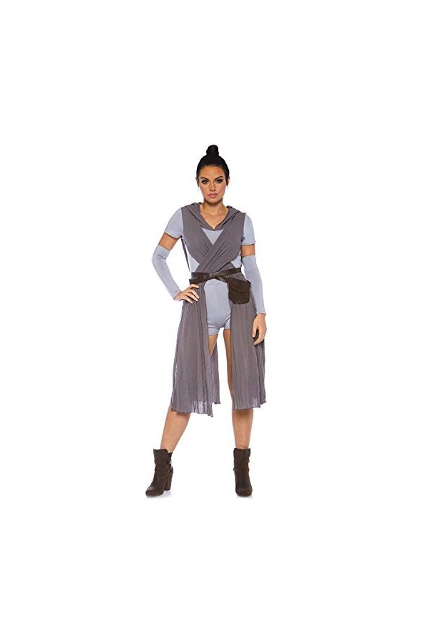 Leg Avenue Galaxy Rebel Panamas, Gris Grey , Taille Fabricant: S/MUk 8-10 Femme