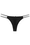 Dasongff String Femme Coquine Hot Tanga Sexy A Dentelle Slips Sexy Chic Stretch Taille Basse Culotte Grille Ficelle Slip Culo