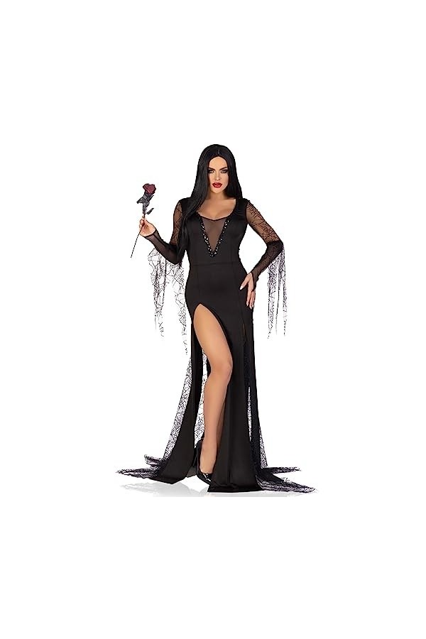 Leg Avenue Robe de Costume dhalloween Spooky Beauty, Noir, L Femme