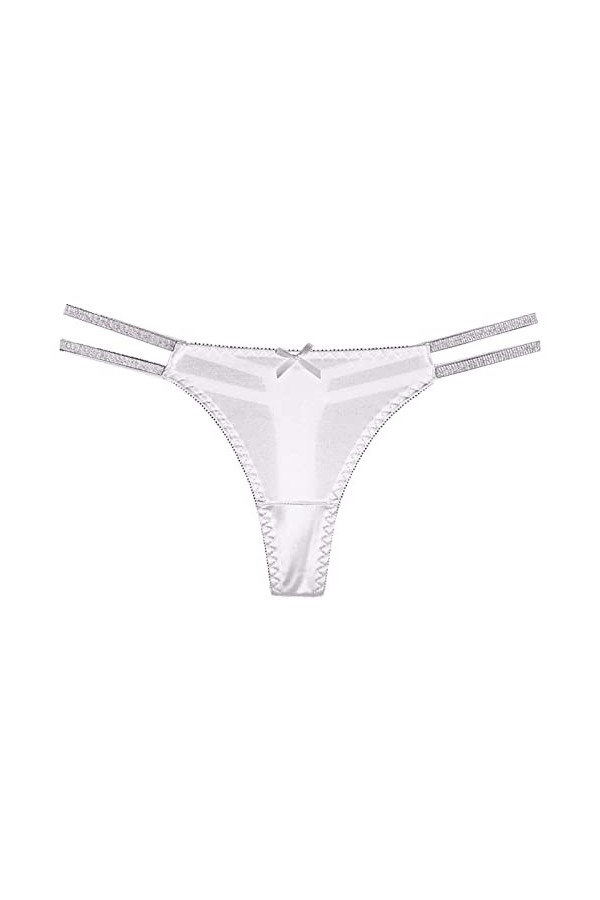 Dasongff String Femme Coquine Hot Tanga Sexy A Dentelle Slips Sexy Chic Stretch Taille Basse Culotte Grille Ficelle Slip Culo