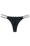 Dasongff String Femme Coquine Hot Tanga Sexy A Dentelle Slips Sexy Chic Stretch Taille Basse Culotte Grille Ficelle Slip Culo
