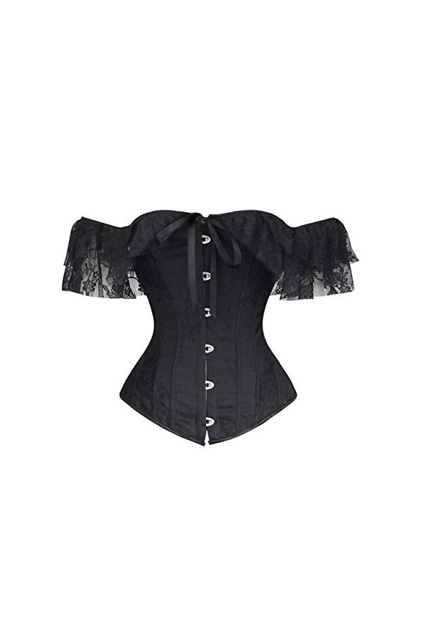 YCRCTC Corset Top Sexy Steampunk Halloween Dentelle Corset pour Femmes en Souffrance de Dessus du Palais de Costume dépaule 
