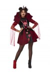 Queen of Broken Hearts Costume, Red, Dress & Headband, M 