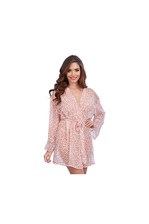 Dreamgirl 11812 Lingerie, Rose/léopard, M/L Femme