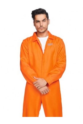 Leg Avenue Prison Jumpsuit Adult Sized Costumes, Orange, Unique Homme